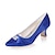 baratos Sapatos de Noiva-Mulheres Cetim Primavera / Verão / Outono Salto Robusto Azul / Champanhe / Ivory / Casamento / Festas &amp; Noite