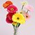 cheap Artificial Flower-Glass Flower Arranging Polyester Daisies Artificial Flowers