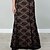 cheap Women&#039;s Dresses-Lasan  Women&#039;s Patchwork Black Dresses , Vintage / Sexy / Lace / Party V-Neck ¾ Sleeve