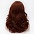 halpa Synteettiset trendikkäät peruukit-Synteettiset peruukit Kihara Kihara Epäsymmetrinen leikkaus Peruukki Pitkä Tumma kastanja Synteettiset hiukset Naisten Luonnollinen hiusviiva Punainen Ruskea