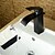 ieftine Clasic-robinet de baie, cascadă din bronz frecat cu ulei, robinet cu un singur mâner pentru chiuvetă de baie cu scurgere și supapă ceramică, mâner din aliaj de zinc și comutator cald/rece