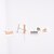 cheap Earrings-Women&#039;s Stud Earrings Ladies Simple Fashion Simple Style Small Earrings Jewelry Gold / Silver For Casual Daily