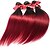 baratos Extensões de Cabelo Ombre-1 pacote Cabelo Brasileiro Liso Cabelo Virgem Âmbar Âmbar Tramas de cabelo humano Extensões de cabelo humano / Reto