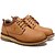 baratos Sapatos Oxford para Homem-Masculino Conforto Couro Primavera Outono Inverno Atlético Casual Conforto Rasteiro Marron Azul