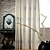 billiga Fönstergardiner-Två paneler Rustik / Modern / Nyklassisistisk / Medelhavet / Europeisk Blommig/Botanisk Blå / Brun Living Room PolyesterPanelgardiner