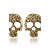 cheap Earrings-Women&#039;s Stud Earrings Skull Halloween Memento Mori Personalized European Fashion Earrings Jewelry Silver / Brown For