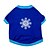 cheap Dog Clothes-Cat Dog Shirt / T-Shirt Snowflake Christmas Dog Clothes Breathable Blue Costume Cotton XS S M L