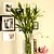 זול פרח מלאכותי-1 ענף משי פלסטיק צמחים פרחים לשולחן פרחים מלאכותיים