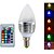 billige Elpærer-YWXLIGHT® 1pc 4 W LED-stearinlyspærer 300-350 lm E14 A60(A19) 3 LED Perler Integreret LED Dæmpbar Fjernstyret Dekorativ RGB 85-265 V / 1 stk.