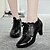 Χαμηλού Κόστους Γυναικεία Oxfords-Γυναικεία παπούτσια - Oxfords - Φόρεμα / Καθημερινά - Χοντρό Τακούνι - Ανατομικό / Κλειστή Μύτη - Δαντέλα / Δερματίνη - Μαύρο / Καφέ
