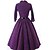 cheap Women&#039;s Dresses-Women&#039;s Solid Purple Dress , Vintage / Casual Shirt Collar Long Sleeve