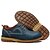 baratos Sapatos Oxford para Homem-Masculino Conforto Couro Primavera Outono Inverno Atlético Casual Conforto Rasteiro Marron Azul