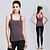 abordables Nuevo en-Mujer Espalda Abierta Yoga Top - Blanco / negro, Rojo + Gray Deportes Moda Modal Tank Tops / Camiseta / Top Running, Fitness, Gimnasia Sin Mangas Ropa de Deporte Elástica en 4 Modos, Suavidad Elástico