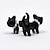 halpa Muotikorvakorut-Naisten Niittikorvakorut Kissa Animal Helmi Tekohelmi Hartsi korvakorut Korut Musta Käyttötarkoitus