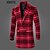 cheap Men&#039;s Jackets &amp; Coats-Men&#039;s Long Sleeve Long Coat , Cotton / Polyester Plaids &amp; Checks XKS10A02