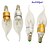 halpa Lamput-3W E14 LED-kynttilälamput CA35 6 SMD 5730 280 lm Lämmin valkoinen Koristeltu AC 85-265 V 10 kpl