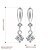 cheap Earrings-lureme® Fashion Style Silver Plated Drop Cross Shaped with Zircon Stud Earrings