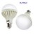 olcso LED-es gömbizzók-YouOKLight 10pcs 5 W LED gömbbúrás izzók 450 lm E26 / E27 9 LED gyöngyök SMD 5630 Dekoratív Meleg fehér 220-240 V / 10 db. / RoHs
