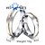 voordelige Ring-Dames Bandring draaiende ring Groefringen Kubieke Zirkonia Goud / Wit Goud Kubieke Zirkonia Staal Modieus Feest Sieraden