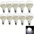 abordables Ampoules électriques-YouOKLight 10pcs 7 W Ampoules Globe LED 550-600 lm E26 / E27 A70 12 Perles LED SMD 5630 Décorative Blanc Froid 220-240 V / 10 pièces / RoHs