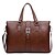 cheap Briefcases-Men  Leather Type Formal / Office &amp; Career Tote Brown / Black