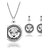 cheap Jewelry Sets-Women&#039;s 18K Rhinestone Crystal Necklace Earrings Set