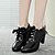 cheap Women&#039;s Oxfords-Women&#039;s Shoes Diamond Chunky Heel Comfort / Closed Toe Oxfords Dress / Casual Black / Brown