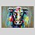 halpa POP-öljymaalaukset-Maalattu Eläin FantasyModerni 1 paneeli Kanvas Hang-Painted öljymaalaus For Kodinsisustus