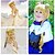 abordables Perruques de déguisement-Perruque de cosplay Perruque Synthétique Perruques de Déguisement Sailor Moon Ondulé Ondulé Avec Frange Avec queue de cheval Perruque Blond Très long Blonde Cheveux Synthétiques 24 pouce Femme