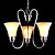 cheap Chandeliers-BriLight 5-Light 50 cm(20 inch) Candle Style Chandelier Metal Glass Painted Finishes 110-120V / 220-240V