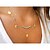 cheap Necklaces-Women&#039;s Turquoise Pendant Necklace Layered Necklace Beaded Floating Ladies Double-layer Turquoise Alloy Golden Necklace Jewelry For Party Wedding Casual Daily