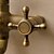 cheap Shower Faucets-Shower System Set - Rainfall Traditional Antique Brass Shower System Ceramic Valve Bath Shower Mixer Taps / Two Handles Three Holes