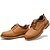 baratos Sapatos Oxford para Homem-Masculino Conforto Couro Primavera Outono Inverno Atlético Casual Conforto Rasteiro Marron Azul