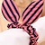 cheap Hair Jewelry-Striped Fabric Rabbit Ears Dots Elastic Hair Bands Hair Ties