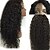 cheap Human Hair Wigs-Human Hair Unprocessed Human Hair Glueless Lace Front Lace Front Wig style Brazilian Hair Kinky Curly Wig 130% 150% 180% Density with Baby Hair Natural Hairline African American Wig 100% Hand Tied