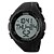 cheap Sport Watches-SKMEI Men&#039;s Sport Watch Wrist Watch Digital Watch Digital Rubber Black / Green 30 m Water Resistant / Waterproof Alarm Calendar / date / day Digital Charm - Black Green / Chronograph / LCD