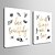cheap Prints-E-HOME® Stretched Canvas Art Simple Pictures And Letters Decoration Painting  Set of 2