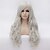 cheap Synthetic Wigs-Synthetic Wig Curly Style Capless Wig Silver Synthetic Hair Women&#039;s White Wig Costume Wig