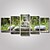 preiswerte Kunstdrucke-Druck Gerollte Leinwand - Landschaft Menschen Photografisch Modern Fünf Panele Kunstdrucke