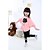 baratos Conjuntos-Kids Girls&#039; Clothing Set Long Sleeve Pink Gray Children Tops Fall Spring Cartoon