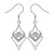 cheap Earrings-Stud Earrings Drop Earrings For Women&#039;s AAA Cubic Zirconia Party Wedding Casual Zircon Cubic Zirconia Copper Love Silver / Silver Plated