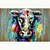 halpa POP-öljymaalaukset-Maalattu Eläin FantasyModerni 1 paneeli Kanvas Hang-Painted öljymaalaus For Kodinsisustus