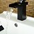 お買い得  浴室・洗面台用水栓金具-バスルームのシンクの蛇口 - 滝状吐水タイプ オイルブロンズ センターセット シングルハンドルつの穴Bath Taps