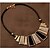 cheap Necklaces &amp; pendants-Choker Necklace Statement Necklace For Women&#039;s Party Alloy Bib Gold