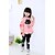 baratos Conjuntos-Kids Girls&#039; Clothing Set Long Sleeve Pink Gray Children Tops Fall Spring Cartoon