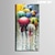 זול שעוני קיר מוטבעים בציורי קנבס-e-home ® כל מיני מטריות בשעון הגשם בד 1pcs