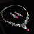 cheap Jewelry Sets-Women&#039;s White Cubic Zirconia Jewelry Set Cubic Zirconia Rhinestone Earrings Jewelry Rainbow For Wedding Party Special Occasion Anniversary Engagement / Necklace