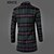 cheap Men&#039;s Jackets &amp; Coats-Men&#039;s Long Sleeve Long Coat , Cotton / Polyester Plaids &amp; Checks XKS10A02