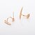 olcso Divat fülbevalók-Női Beszúrós fülbevalók - Leaf Shape minimalista stílusú Arany / Ezüst Kompatibilitás