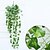 olcso Műnövények-műanyag pasztorális stílusú szőlő fal virág szőlő 2 ág 90cm/35&quot; mesterséges függő növény faux zöld szőlő kültéri műanyag növények falra, esküvői party dekorációra